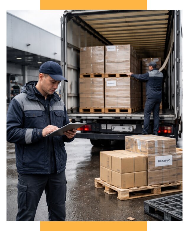 Доставка грузов из Беларуси от 15525 р. логистика СетСервис-Вдн