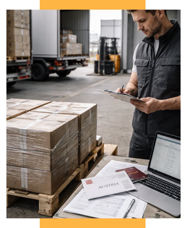 Доставка в Австрию от 67275 р. Логистика и экспорт СетСервис-Вдн